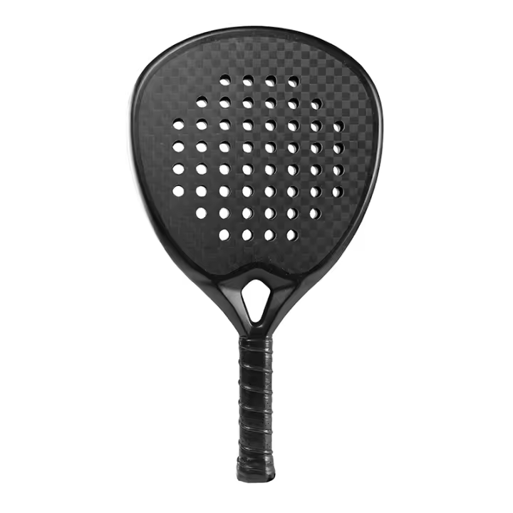 Pala de pádel profesional de fibra de carbono ultraligera con marco en jaula de carbono para playa (Raqueta de Pádel) - 1