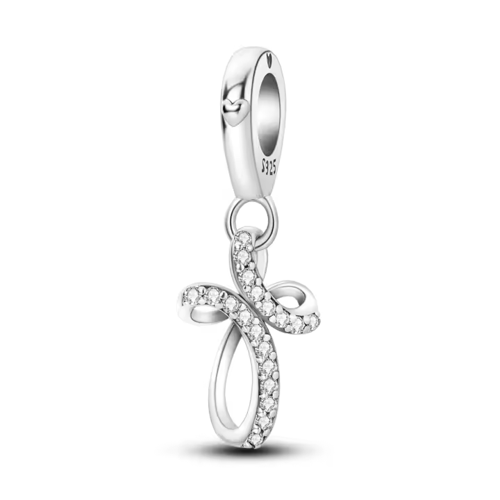 abalorio de plata 925 para mujer, colgante de Cruz eterna, compatible con Pulsera Original, collar, joyería - 1