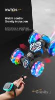 Coche acrobático teledirigido para niños, juguete electrónico con Sensor de gestos y reloj, rotación LED, 2023G, novedad de 2,4 - details 10