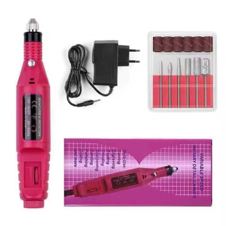 Taladro Eléctrico Portátil para Uñas Herramienta Profesional Compacta para Uñas de Acrílico Gel - 1