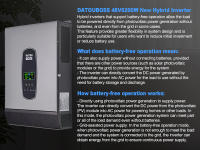 Inversor Híbrido DATOUBOSS 6200 W 48 V Puro Sine Soporta Operación sin Batería - details 1