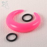 ZS-Piercing acrílico con forma de cuerno para la nariz, 1 unidad, 1,6-10MM, gran calibre, para el tabique, negro, blanco, rosa, joyería - details 3