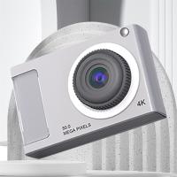 Minicámara HD de 48MP, cámara Digital con pantalla IPS de 2,4 pulgadas, Zoom 16X, 4K, con luz de relle para niños y estudiantes, color negro - details 1