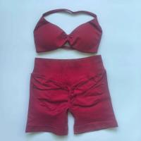 Conjunto de Gimnasio de Impacto para Mujeres Top de Cintura Alta, Bra de Yoga sin Costuras, Pantalones de Entrenamiento Conjunto Deportivo de 2 Piezas - details 8
