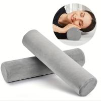 Cojín Cervical De Espuma Viscoelástica Para El Cuello, Ideal Para Acampar, En El Coche O En La Oficina, Cojines Redondos Para - details 1
