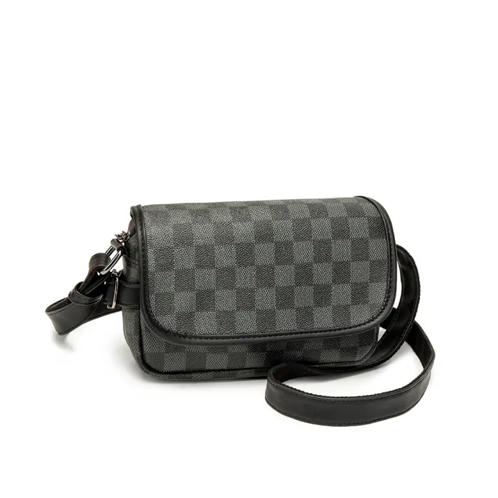 👜 👝 🎒 ⭐ ⭐ ⭐ 2025 nuevo bolso de hombro a cuadros bolso de mensajero de moda casual de negocios bolso horizontal para hombres jóvenes mochila pequeña regalo - 1