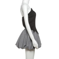 BUNO- Mini traje de falda por encima de la rodilla de calle alta para chica, sólido ajustado, falda halter sin espalda. - details 21