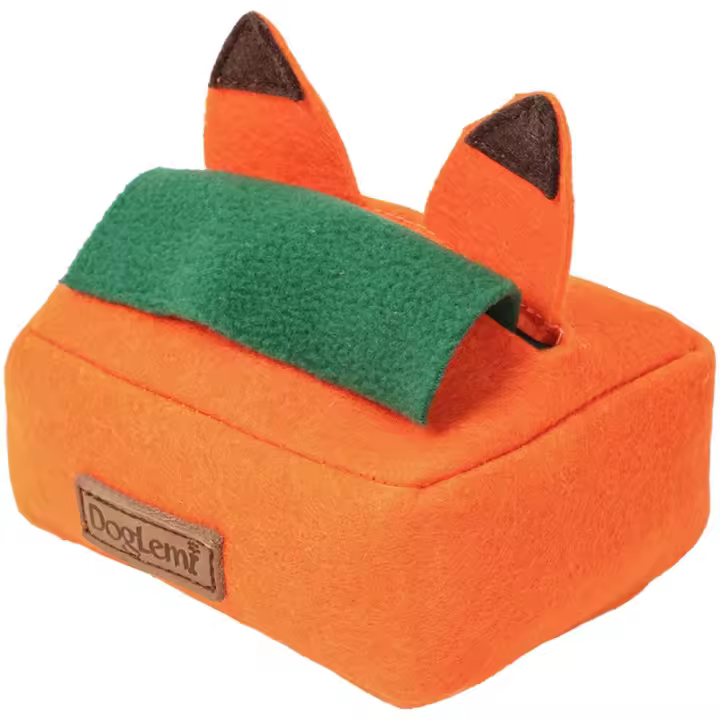 Juguete interactivo creativo para olfatear mascotas, divertido perro de peluche, rompecabezas de comida tibetana, caja de pañuelos suave para mascotas, juguete para gatos y perros - 1