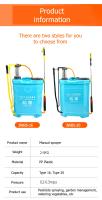 Pulverizador de Mochila Agrícola Eléctrico Manual 16L 20L Material de PP - details 6