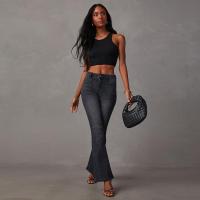 Vaqueros estilo retro para mujer, cintura alta, corte ajustado, acampanados - details 2