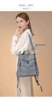 Mochilas para mujer, bolsas de libros informales, bolsas traseras de moda para mujer, bolsa de viaje impermeable, diseño Vertical de gran capacidad, antirrobo - details 11