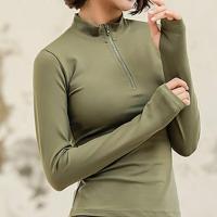 Camiseta de Manga Larga para Mujer Material de Poliéster Ideal para Fitness y Gimnasio Ropa de Yoga - details 14
