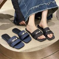 Sandalias de verano 2025 para mujer Punta cuadrada y correa sencilla Diseño vaquero para exteriores - details 10