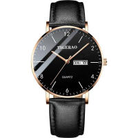 Hombre impermeable doble calendario tendencia cielo estrellado no mecánico reloj de cuarzo - details 11