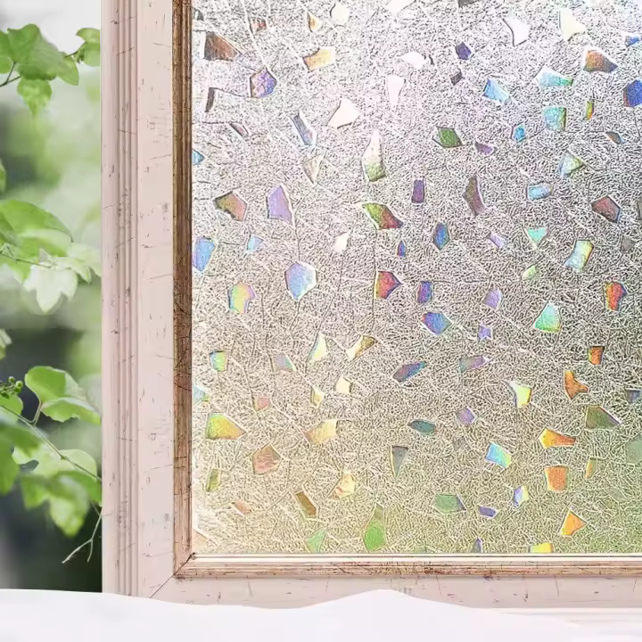Nueva película de privacidad para ventana esmerilada, pegatinas de vidrio esmerilado con bloqueo UV estático, pegatinas para ventana extraíbles, ventanas de vidrio - 1