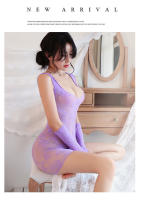 Lencería Sexy Falda Corta Ajustada con Escote en V Profundo Abrazo de Cadera Estilo Latex - details 7