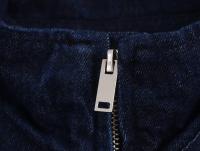 Estilo nuevo Ropa de mujer Chaqueta vaquera a rayas con patchwork Jeans decorados con cinturón lateral - details 8