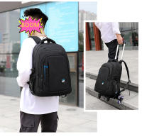 Mochila grande con ruedas Mochila compacta carro extensible - Diseño Ergonómico - Amplio Espacio de Almacenamiento - Bolsillos Multifuncionales - details 8