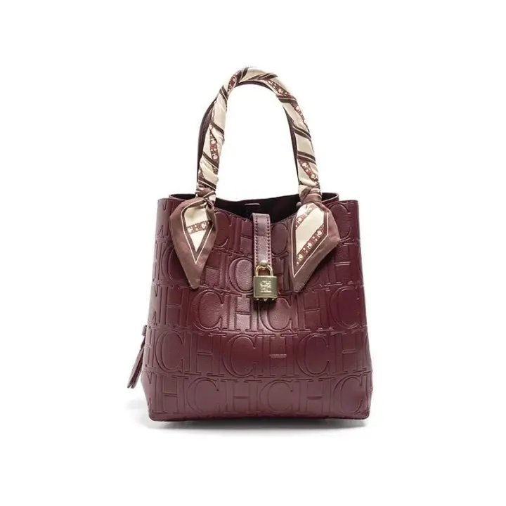 CH Bolso de viaje multifunción de Jacquard colorido de gran capacidad, bolso de hombro para mujer, mochila de lujo clásica Retro de alta gama - 1