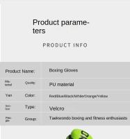 Guantes de boxeo profesionales para hombres y mujeres, bolsa de boxeo para Kickboxing, Sanda, Muay Thai, 6 oz, 8 oz, 10 oz, 12 oz - details 6
