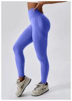 Pantalones de Yoga sin costuras para mujer, mallas Push Up de cintura alta, ajustados, de secado rápido, elásticos, para entrenamiento - details 4