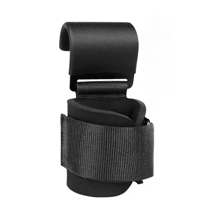Gancho de levantamiento de pesas para hombre y mujer, correa de muñeca para levantamiento de pesas, soporte de agarre de mano, guantes de Fitness para gimnasio, 1 par - 1