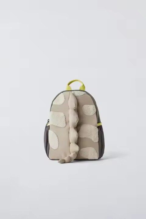 Mochilas para Niños Colores Contrastantes, Dinosaurios en Forma de Agujas, Dibujos Animados Suaves - 1