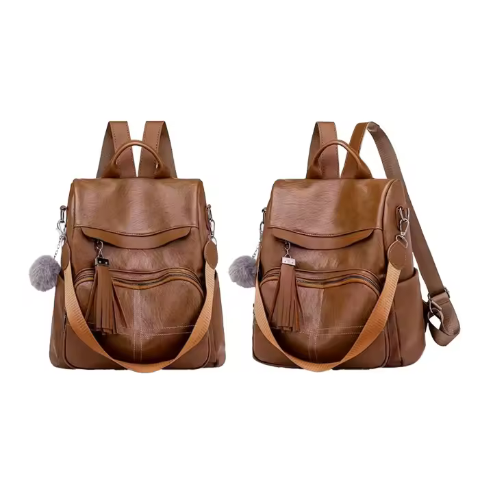 Mochila Antirrobo Mujer Urbana Polipiel Cómoda y Duradera - 1