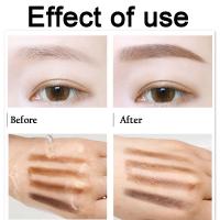 Con pincel para niñas, Kit cosmético resistente al agua de 2 colores, paleta potenciador de cejas, polvo para cejas, sombra Nasal, herramientas de maquillaje - details 3