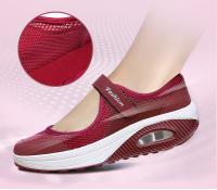 Mocasines de plataforma para mujer, zapatillas cómodas sin cordones, zapatos ligeros para caminar, gris, trabajo, mecedoras largas horas - details 6