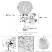 Candelabro de pared de cristal E27, lámpara de cabecera de dormitorio Simple y creativa, luces doradas/Plateadas para dormitorio - details 9