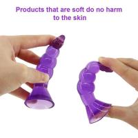 Empaquetado privado SEXY Silicona Ventosa Tapón Masajeador de Próstata Dildo Vibrador Punto G Anal Juguetes Sexuales para Adultos - details 2