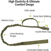 Collar táctico K9 para perro, Correa militar para mascotas, accesorios de entrenamiento para perros medianos y grandes, tamaño ajustable y extraíble - details 11
