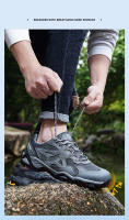 Zapatos de senderismo transpirables para hombre, zapatillas deportivas antideslizantes para escalada de montaña, calzado de entrenamiento al aire libre - details 6