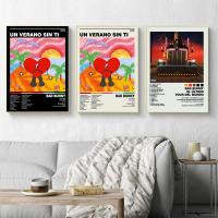 Póster de Lienzo Bad Bunny Un Verano Sin Ti de DHROOM Pintura de Album de Música Decoración para Habitación Diseño de Pared con Estilo de Arte y Calligrafía - details 4