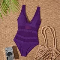 Traje de Baño de Una Pieza Bajo la Espalda 2025 Traje de Baño Sexy con Cuello en V - details 18