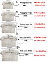 Sofá cama S-XXL para mascotas, cama calmante para perros, nido cálido, lavable, suave, Protector de muebles, manta para gatos, sofá cama para perros grandes - details 9