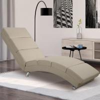 Chaise Longue Tumbona XXL London 186x89x55cm Sillón Ergonómico de Salón Oficina 180Kg Cuero Sintético Blanco - details 42