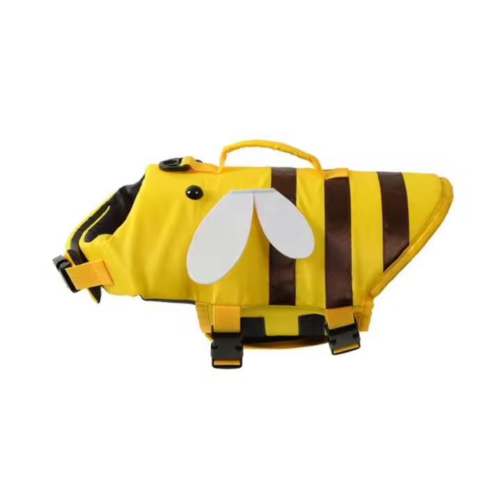 Chaleco salvavidas para gatos, chaleco salvavidas para perros y mascotas, transpirable, ajustable, ropa de baño de verano, ropa suave para nadar para perros al aire libre - 1