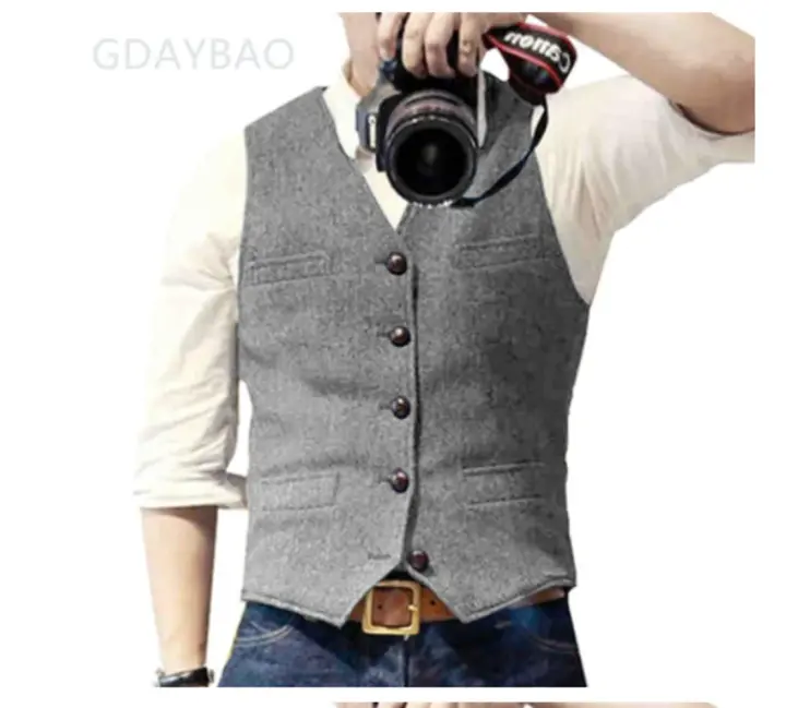 Chaleco sin mangas para hombre, chaleco Retro, abrigos para hombre, abrigo para hombre, ropa para hombre, chaquetas, ropa, chalecos acolchados tácticos para hombre, - 1