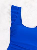 Traje de baño de una pieza 2025, falda deportiva de primavera, traje de baño conservador de talla grande para mujer. - details 3
