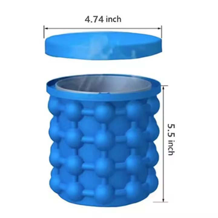 Molde de silicona para hacer cubitos de hielo, bandeja portátil, Enfriador de vino y cerveza, herramientas de cocina para beber whisky y congelar - 1