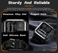 Relojes inteligentes hombre Multifuncional Bluetooth llamada Fitness exterior deporte mujer reloj - details 3