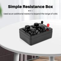 Caja de resistencia Simple de precisión Variable, instrumento de enseñanza, 0-9999 Ohm - details 5