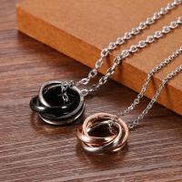 Collares de Pareja Acero Collar Inoxidable Amor CZ Amor Enamorados Hipoalergénico Joyería de Moda Regalo Navidad Cumpleaños Aniversario - details 1