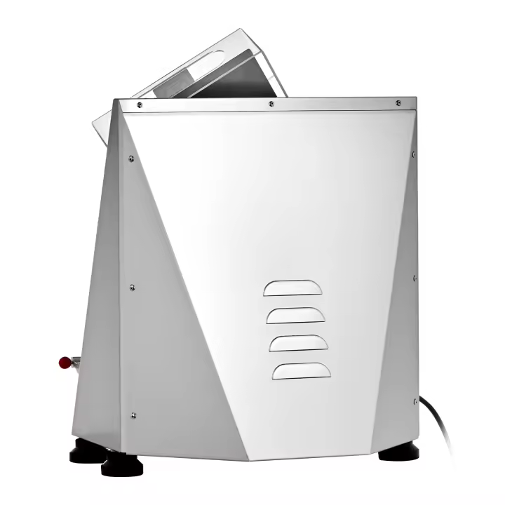 SucceBuy Rodillo automático para masa de Pizza de acero inoxidable, máquina eléctrica para hacer Pasta de 3-14 pulgadas, laminadora de masa comercial de 370W - 1