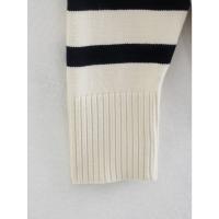 Suéter suelto de punto a rayas para mujer, jersey de manga larga con cuello redondo, ropa de calle informal, Otoño e Invierno - details 12