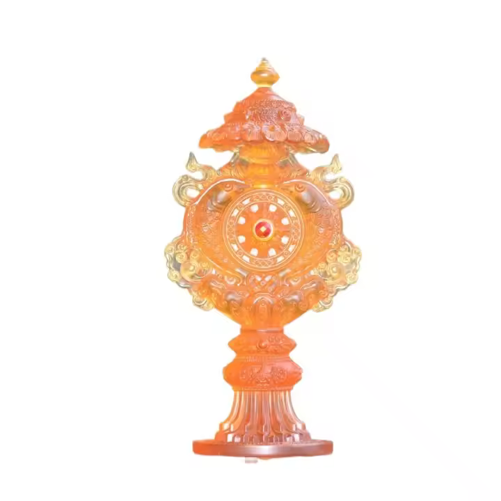 Colección Antigua de Despachización de Cera Ocho Tesoros Auspiciosos para Muebles de Hogar - 1