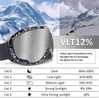 Gafas de esquí antivaho esféricas grandes de doble capa para adultos, deportes al aire libre, Snowboard, gafas de nieve para mujeres y hombres, nuevo - details 4