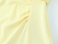TRAFZA-vestido Midi elegante para mujer, vestidos informales de estilo de vacaciones de verano, sin mangas, lisos, con cuello redondo y dobladillo dividido - details 9